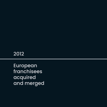 2012 European franchisees acquired and merged 