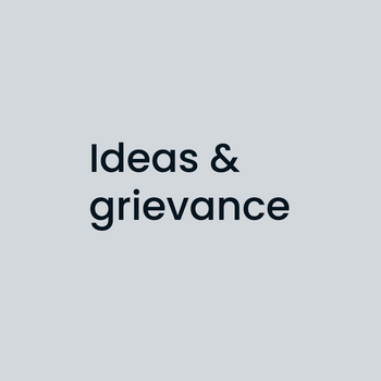ideas and grievances